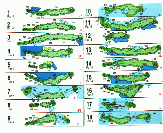 Eagles Landing Course Layout 124k